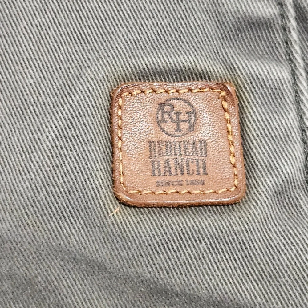 RedHead Ranch Vest Mens XL Grey Flannel Lined Canvas Snap Front Workwear